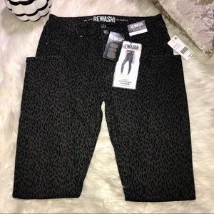 REWASH Animal Printed Classic Rise Jeggings